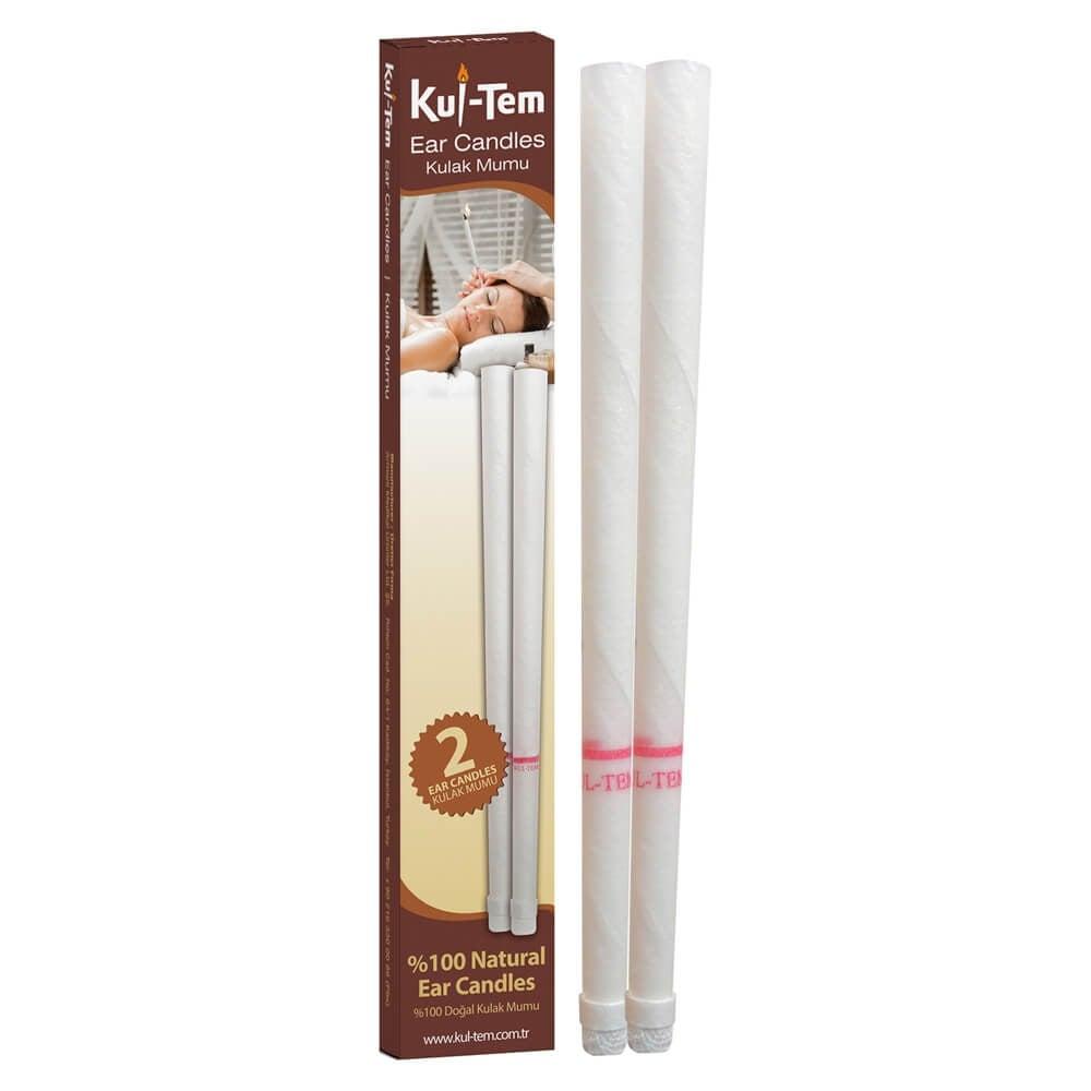 Kul-Tem Natural Ear Candles for Ear Wax Removal - Holistic Ear Hygiene Solution (1 Pair) by Beauty Care Bag