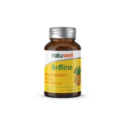 Natuwell Broline Bromelain Supplement - 500mg Capsules for Digestive Health & Anti-Inflammatory Support by Beauty Care Bag