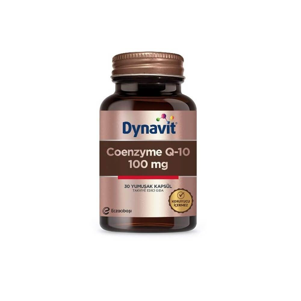 Dynavit Coenzyme Q10 100mg Capsules - Antioxidant Supplement by Beauty Care Bag