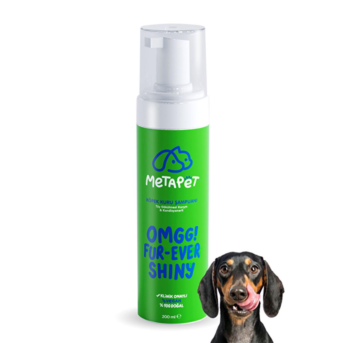 Metapet natural dog shampoo with argan oil, 6.76 fl oz