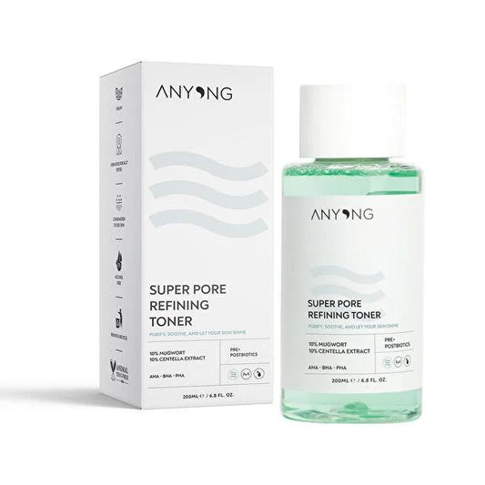 Anyong Tonik Super Pore Refining Toner - AHA-BHA-PHA Natural Skincare Solution for Refined Pores & Smooth Texture by Beauty Care Bag