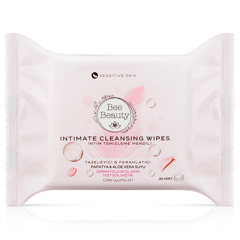 Bee Beauty Intimate Cleansing Wipes for Freshness 20 Count by Beauty Care Bag