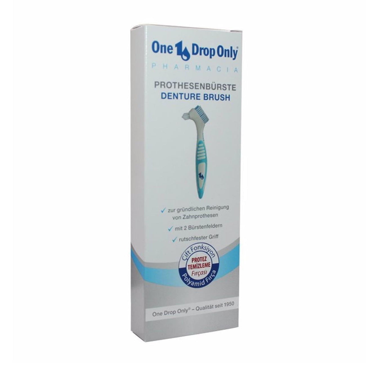 One Drop Only Pharmacia Denture Cleaning Brush by Beauty Care Bag