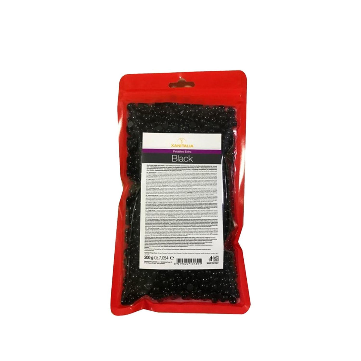 Tana�an Xanitalia Black Pearl Wax for Hair Removal - 200g, Peelable, Easy to Use by Beauty Care Bag