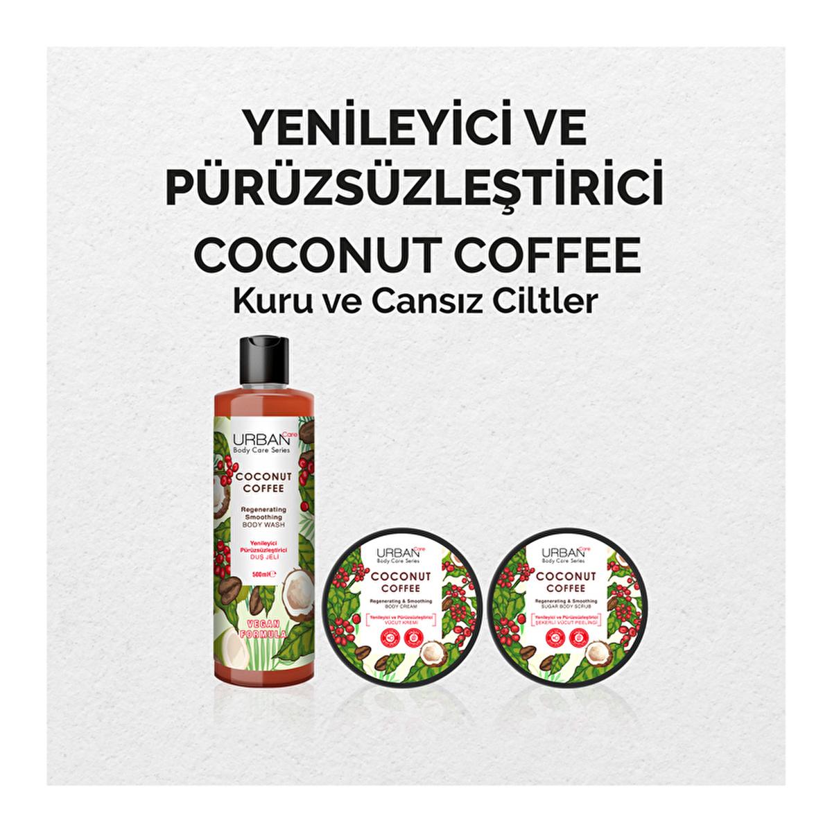 Urban Care Moisturizing Coconut Coffee Shower Gel - Nourishing Hydrating Body Wash for Dry Skin by Beauty Care Bag