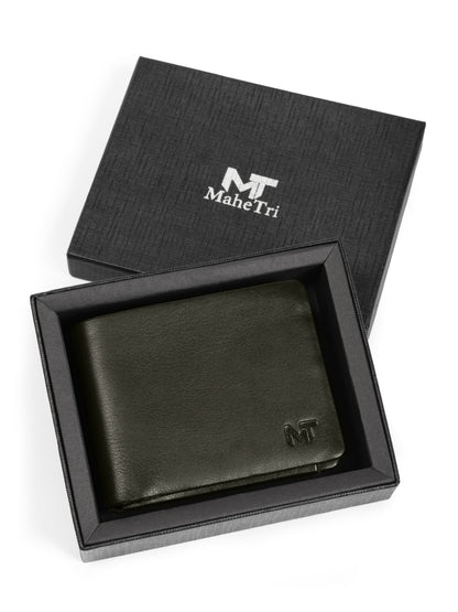 Olive Duke Bifold Wallet by Classy Leather Bags