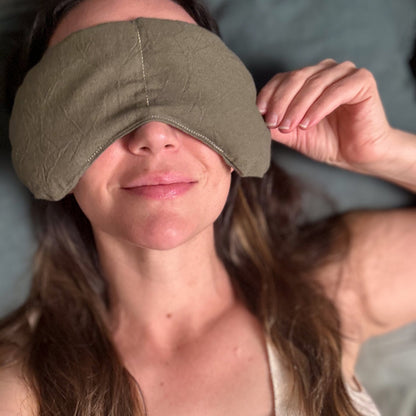 Eye Mask + Neck Wrap Bundle - Olive by Slow North