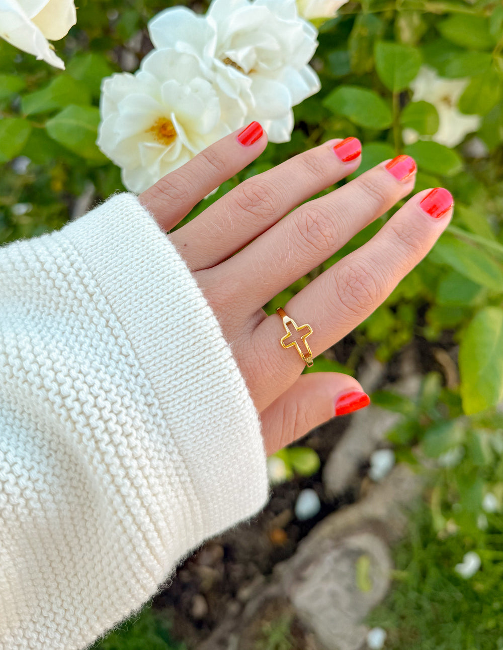 Open Cross Ring by Elevated Faith