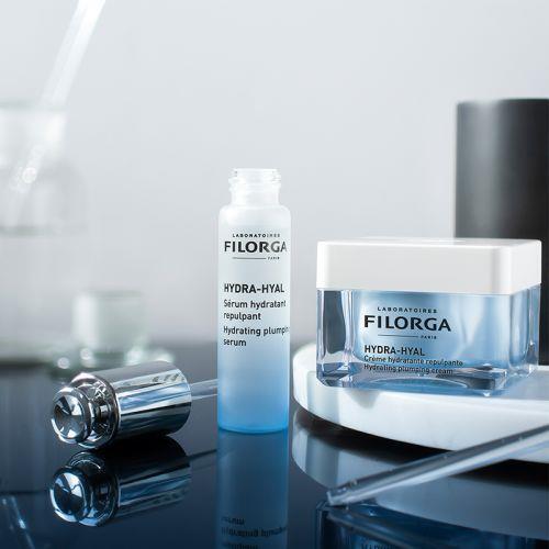 Filorga Hydra-Hyal: Intense Hydrating & Plumping Face Cream with 5 Hyaluronic Acids - Wrinkle Reduction & Dry Skin Relief (50ml/1.69 fl oz) by Beauty Care Bag