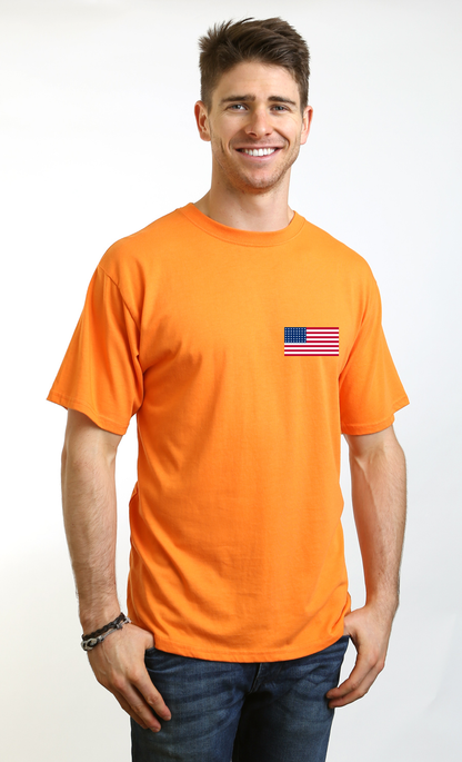 American Flag men's bamboo graphic T-shirt – view 14