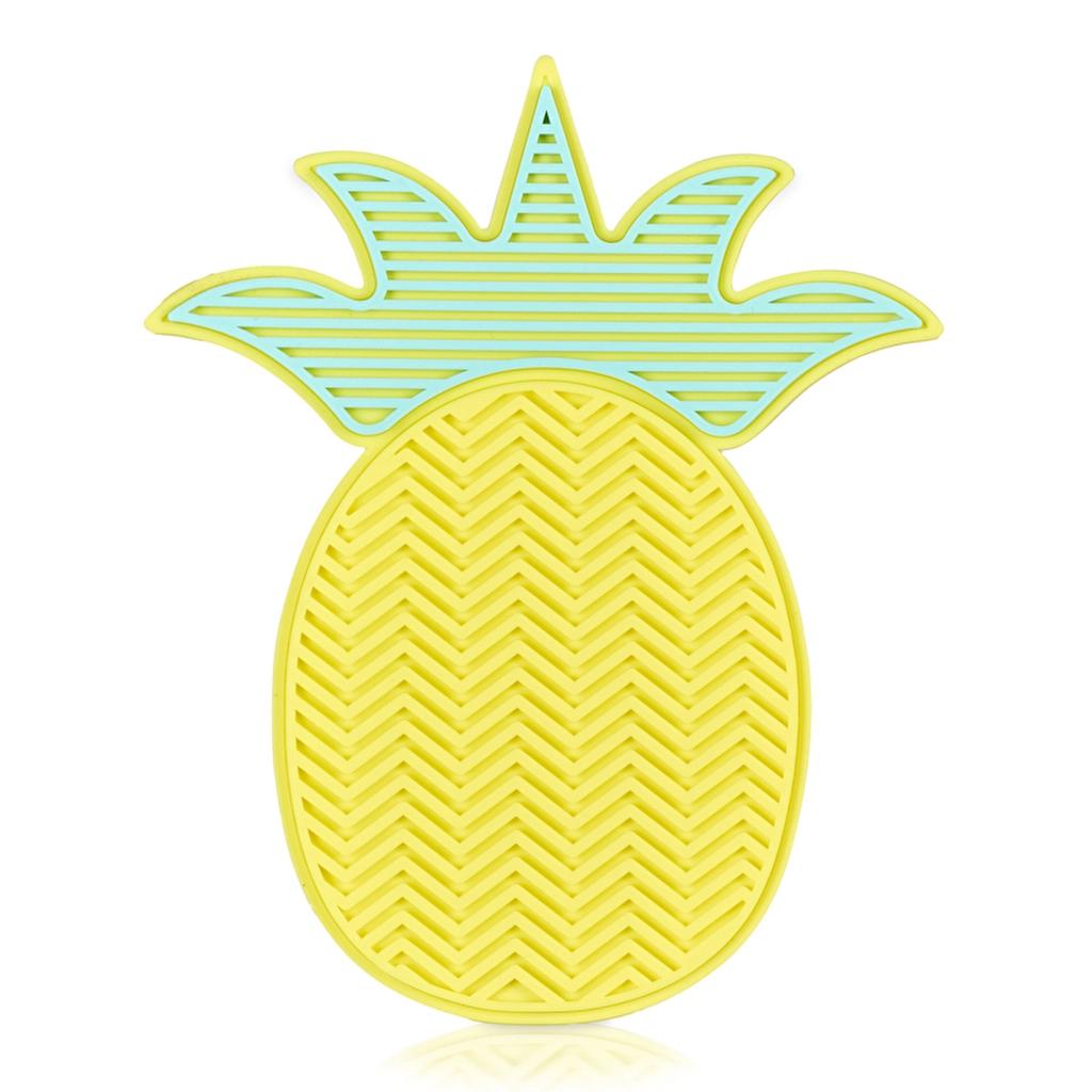 Eklips Pineapple Makeup Brush Cleaning Pad for Deep Cleansing by Beauty Care Bag
