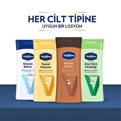 Vaseline Moisturizing Body Lotion for Dry Skin - 48 Hour Hydration, Non-Greasy, Dermatologically Tested by Beauty Care Bag