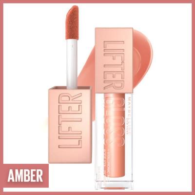 Maybelline Lifter Gloss: Hydrating Hyaluronic Acid Lip Gloss - Non-Sticky, Plumping Effect, Beautiful Amber Shade by Beauty Care Bag
