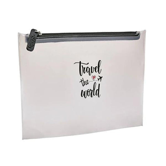 For Your Beauty Travel Toiletry Bag - TSA Approved Carry On, BPA-Free, Clear Organizer for Flight Essentials by Beauty Care Bag