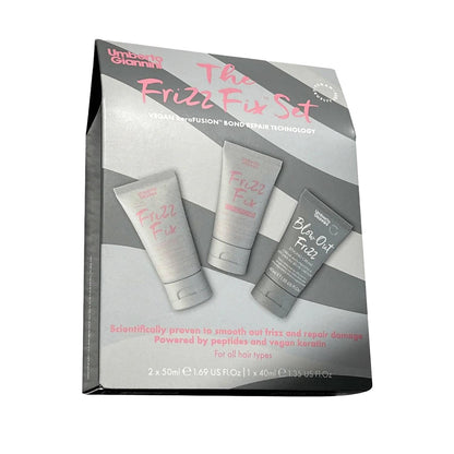 Umberto Giannini Frizz Fix Anti-Frizz Travel Set for Smooth Hair by Beauty Care Bag