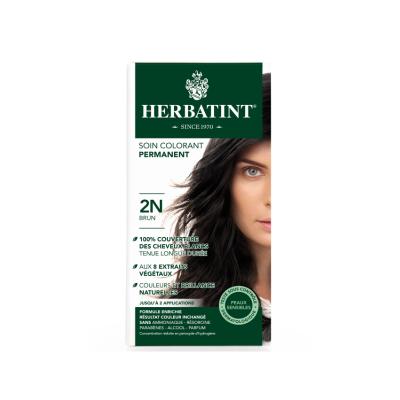 Herbatint 2N Brun Brown Hair Dye - Natural, Ammonia-Free Color for Sensitive Scalp, Herbal Extracts, Permanent Color by Beauty Care Bag