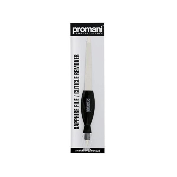 Repline Promani PR-401 Cuticle Pusher & Sapphire Nail File by Beauty Care Bag