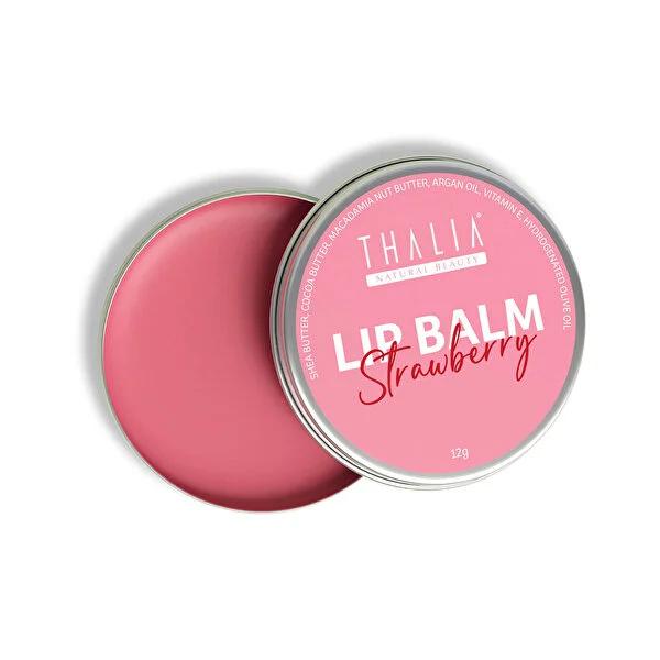 Thalia Natural Strawberry Lip Balm - Moisturizing, Chemical-Free, Cruelty-Free Lip Care by Beauty Care Bag