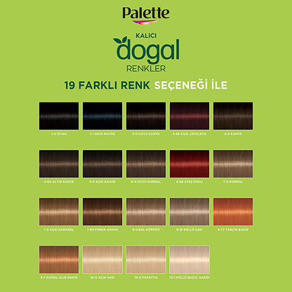 Palette Natural permanent hair dye in 9-7 Light Copper