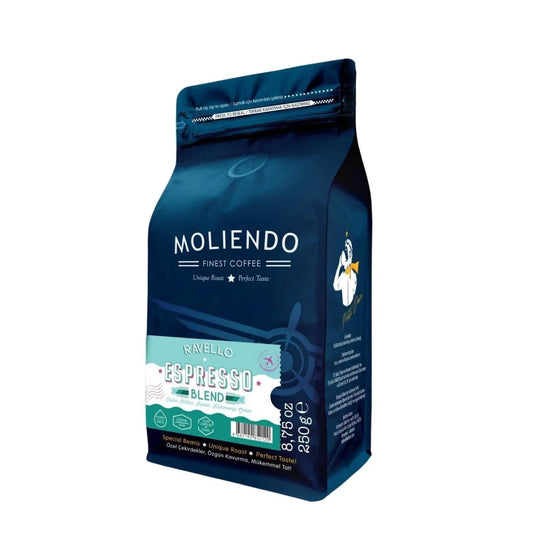 Moliendo Ravello Espresso Blend Whole Bean Coffee 250g by Beauty Care Bag