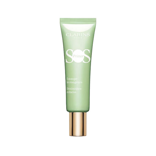 Clarins SOS Primer Green: Redness Reducing Makeup Base | Color Correcting Face Primer for Even Skin Tone & Flawless Makeup Application by Beauty Care Bag