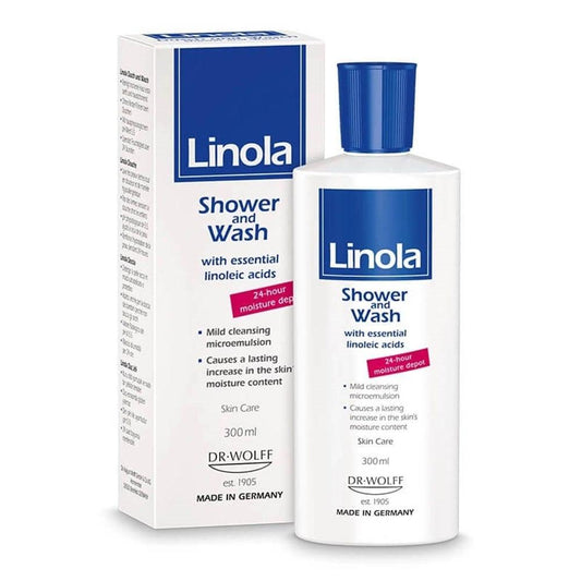 Linola Shower Gel 300ml - Gentle Cleansing for Dry & Sensitive Skin by Beauty Care Bag