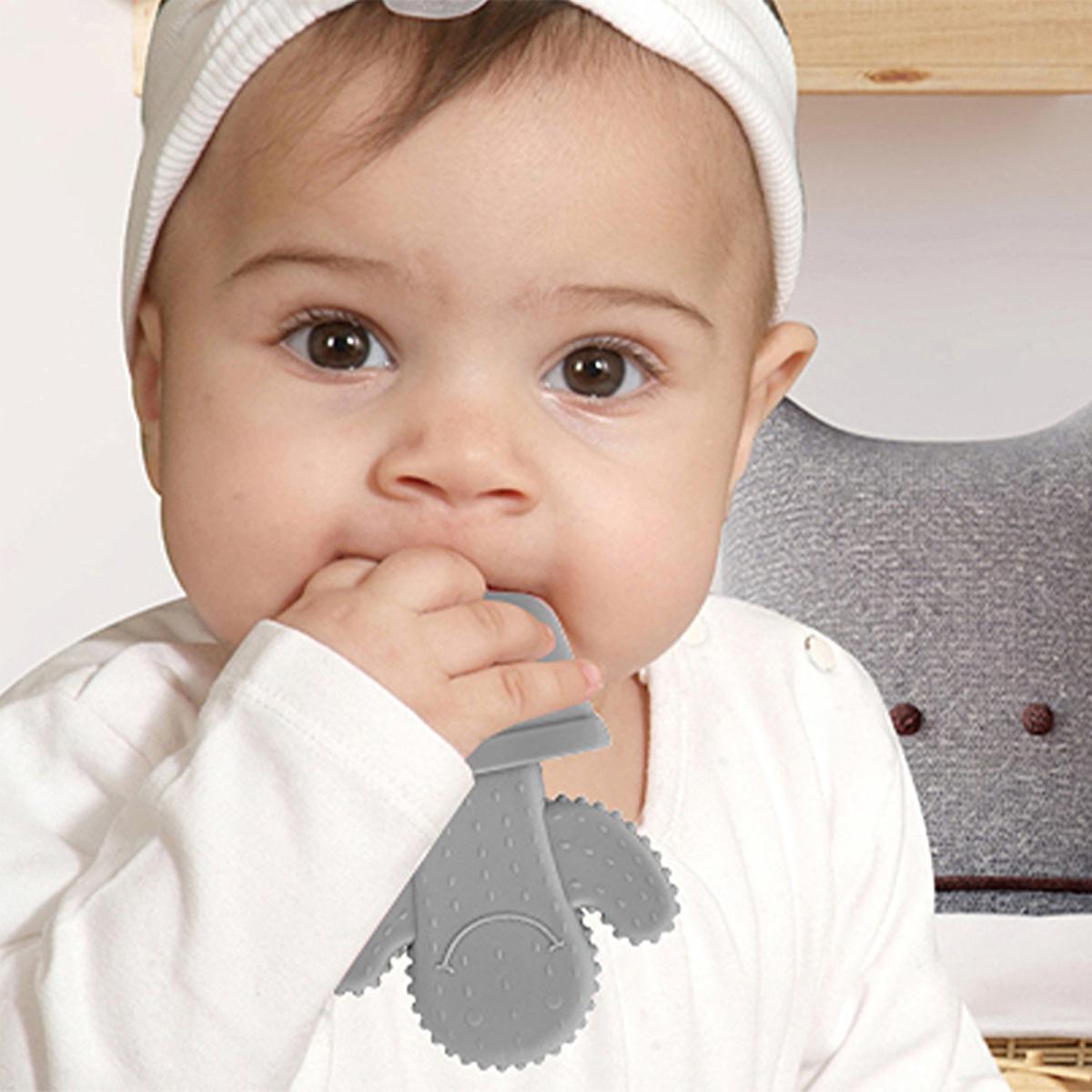 Babyjem Baby Teether Toy, TPU Teething Relief for Infants, Non-Toxic, BPA-Free, Soft Protrusions for Gentle Gum Relief by Beauty Care Bag