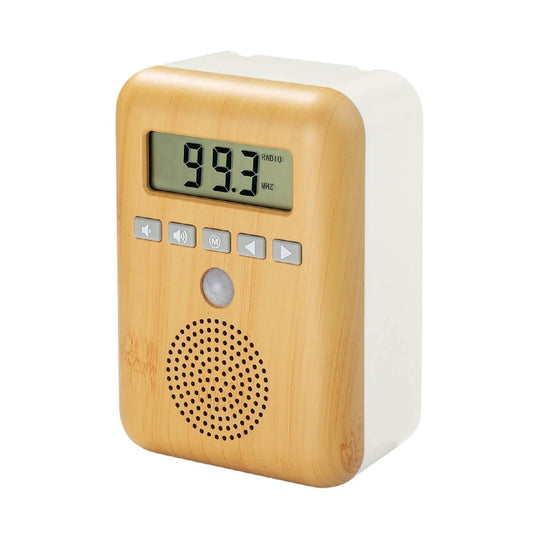 Ideenwelt Wood Detail Shower Radio for Bathroom 1 pc by Beauty Care Bag