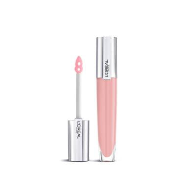 Loreal Paris Brilliant Signature Plump: Achieve Fuller, Hydrated Lips with Hyaluronic Acid - Non-Sticky Plumping Lip Gloss for Lasting Shine by Beauty Care Bag
