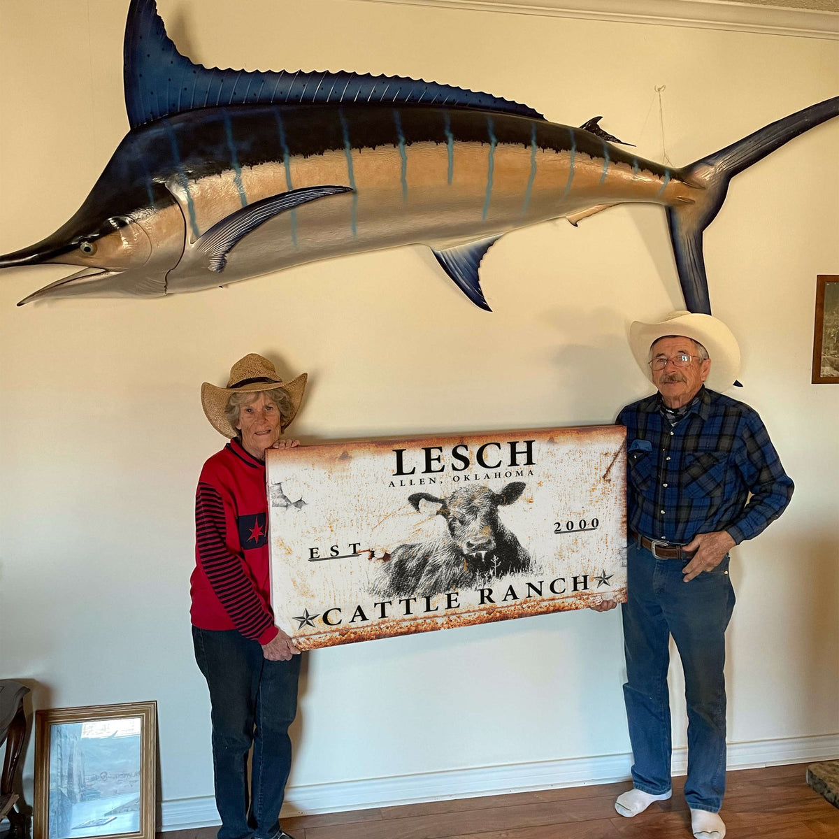 Cattle Ranch Sign by Tailored Canvases