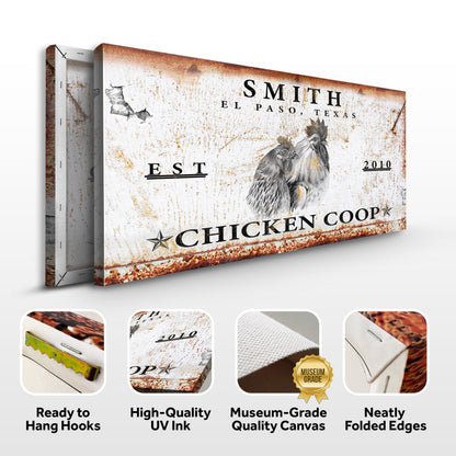 Chicken Coop Sign V by Tailored Canvases