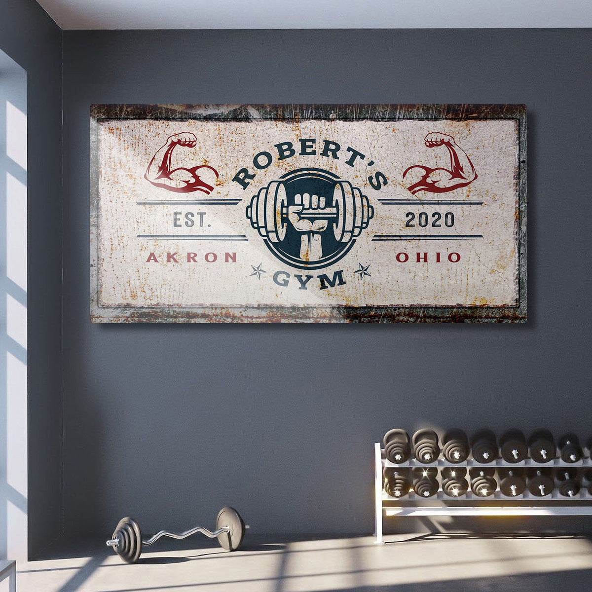 Gym Sign V by Tailored Canvases