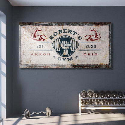 Gym Sign V by Tailored Canvases
