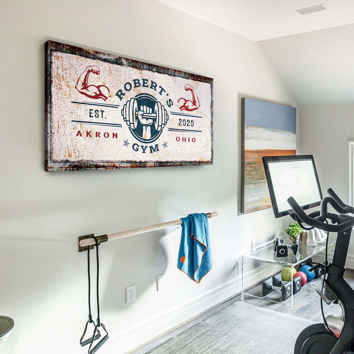 Gym Sign V by Tailored Canvases