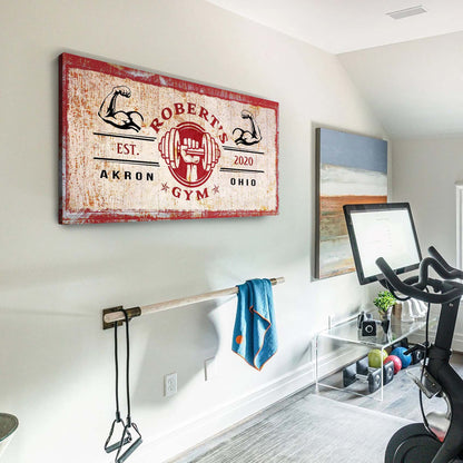 Gym Sign V by Tailored Canvases