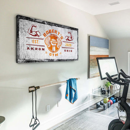 Gym Sign V by Tailored Canvases