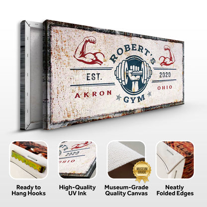 Gym Sign V by Tailored Canvases