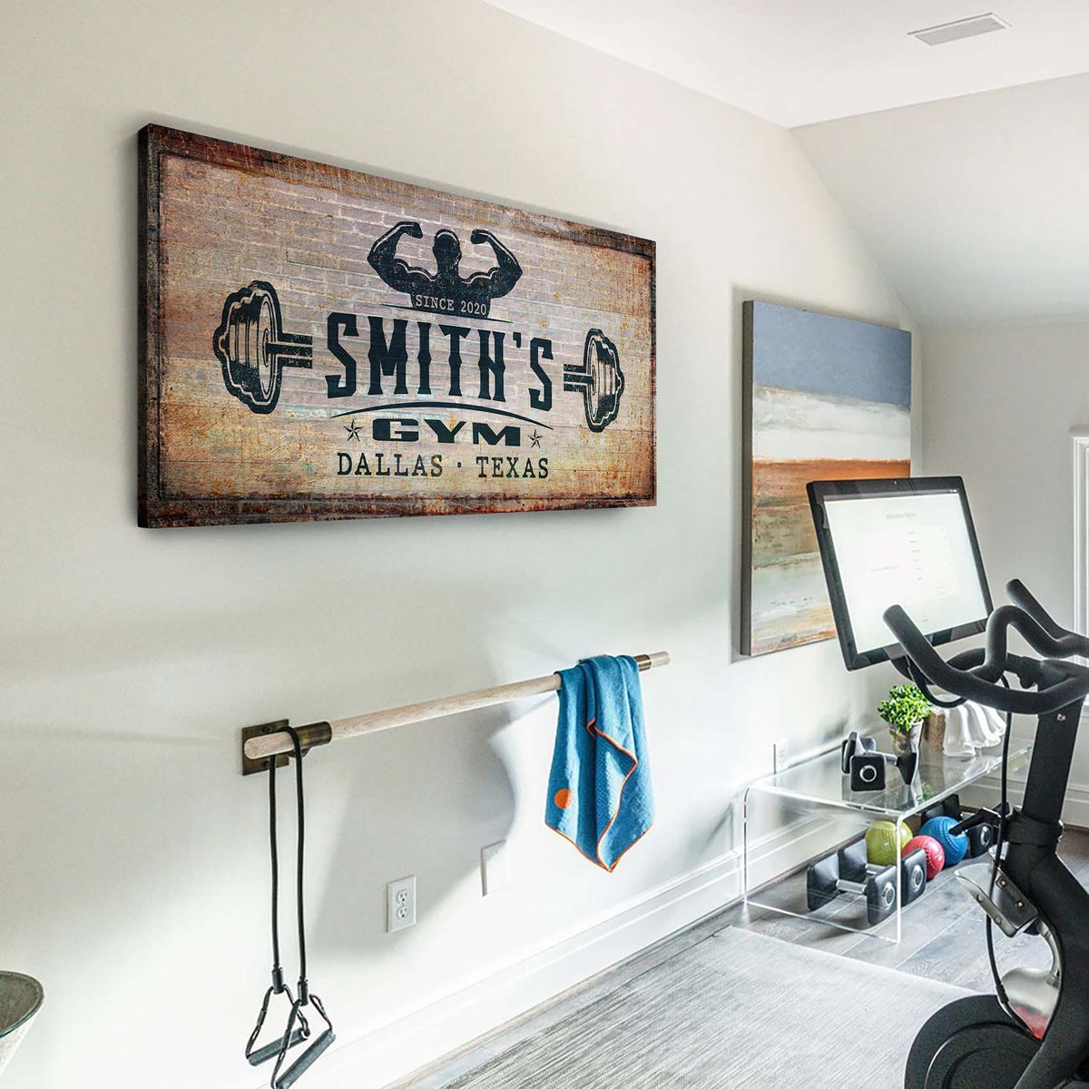 Gym Sign III by Tailored Canvases