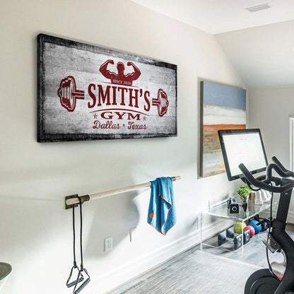 Gym Sign III by Tailored Canvases