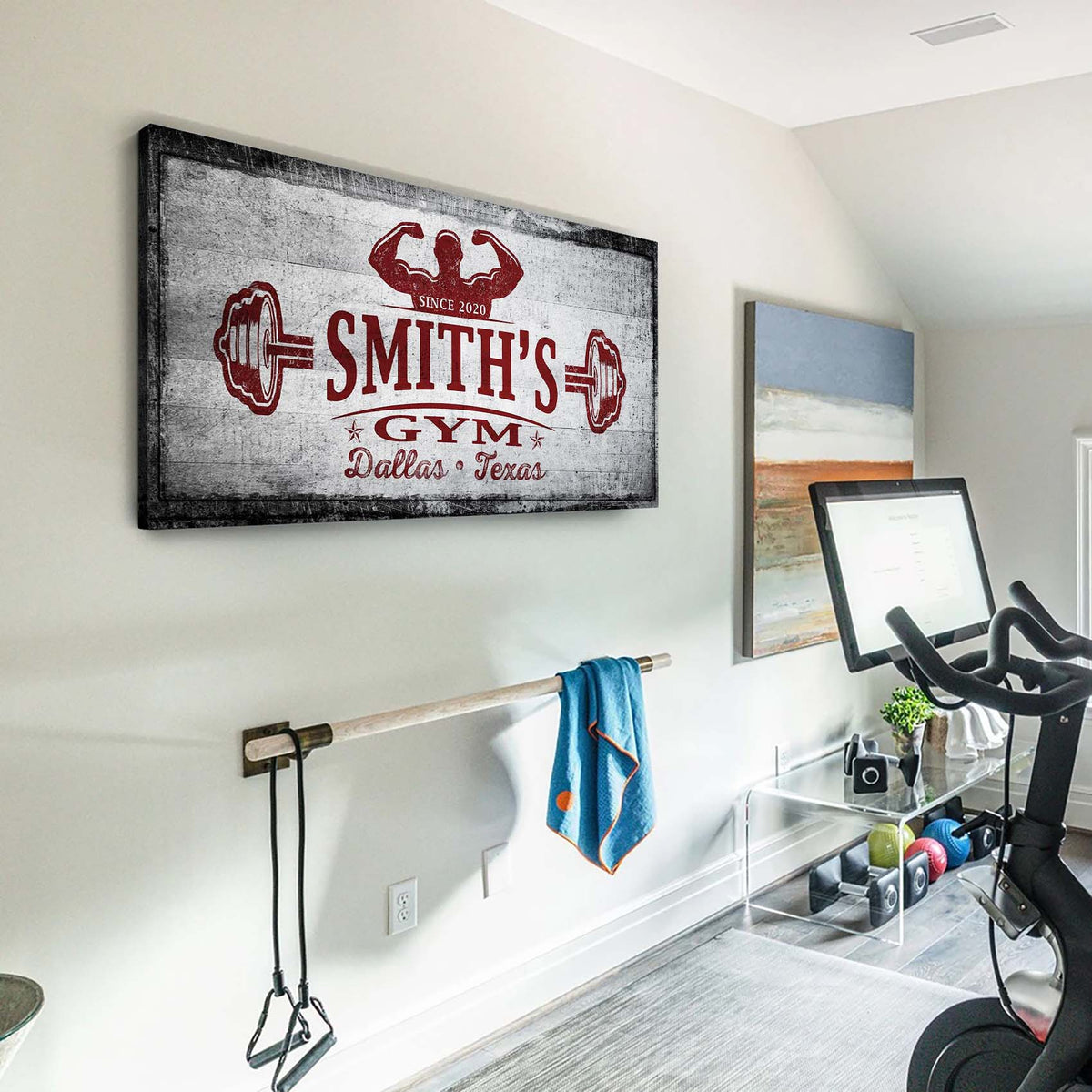 Gym Sign VI by Tailored Canvases