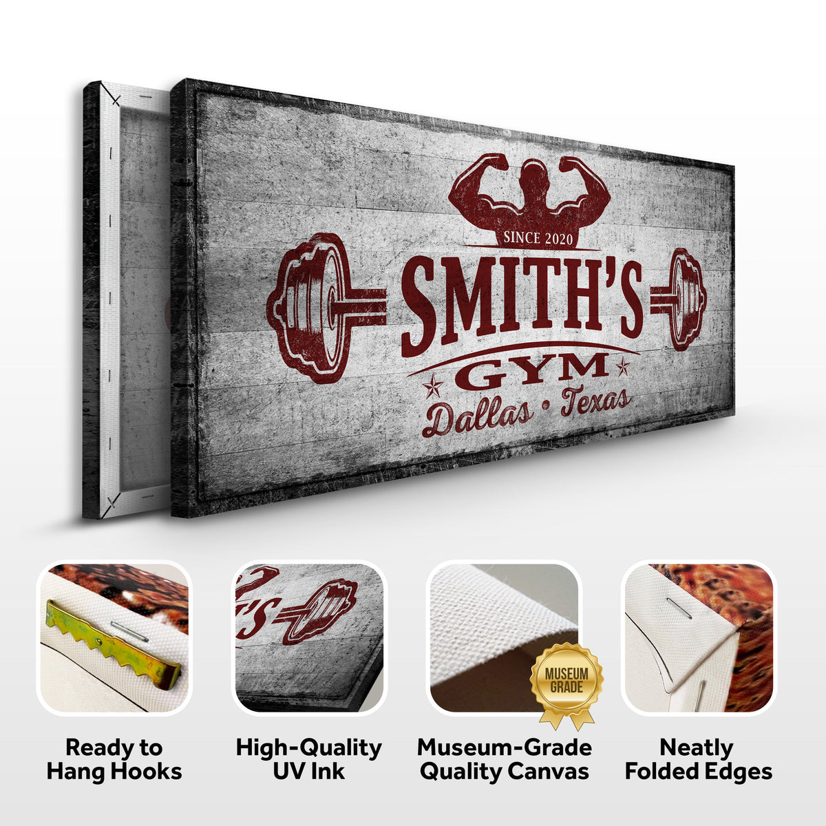 Gym Sign VI by Tailored Canvases
