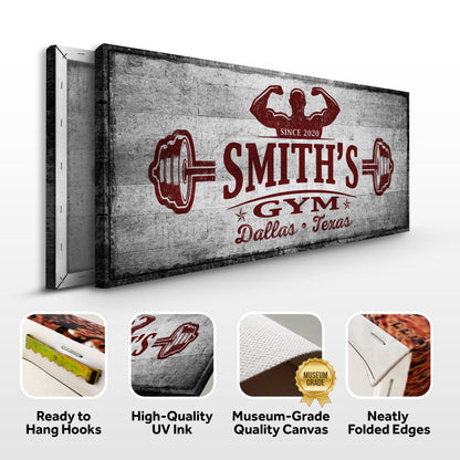 Gym Sign VI by Tailored Canvases