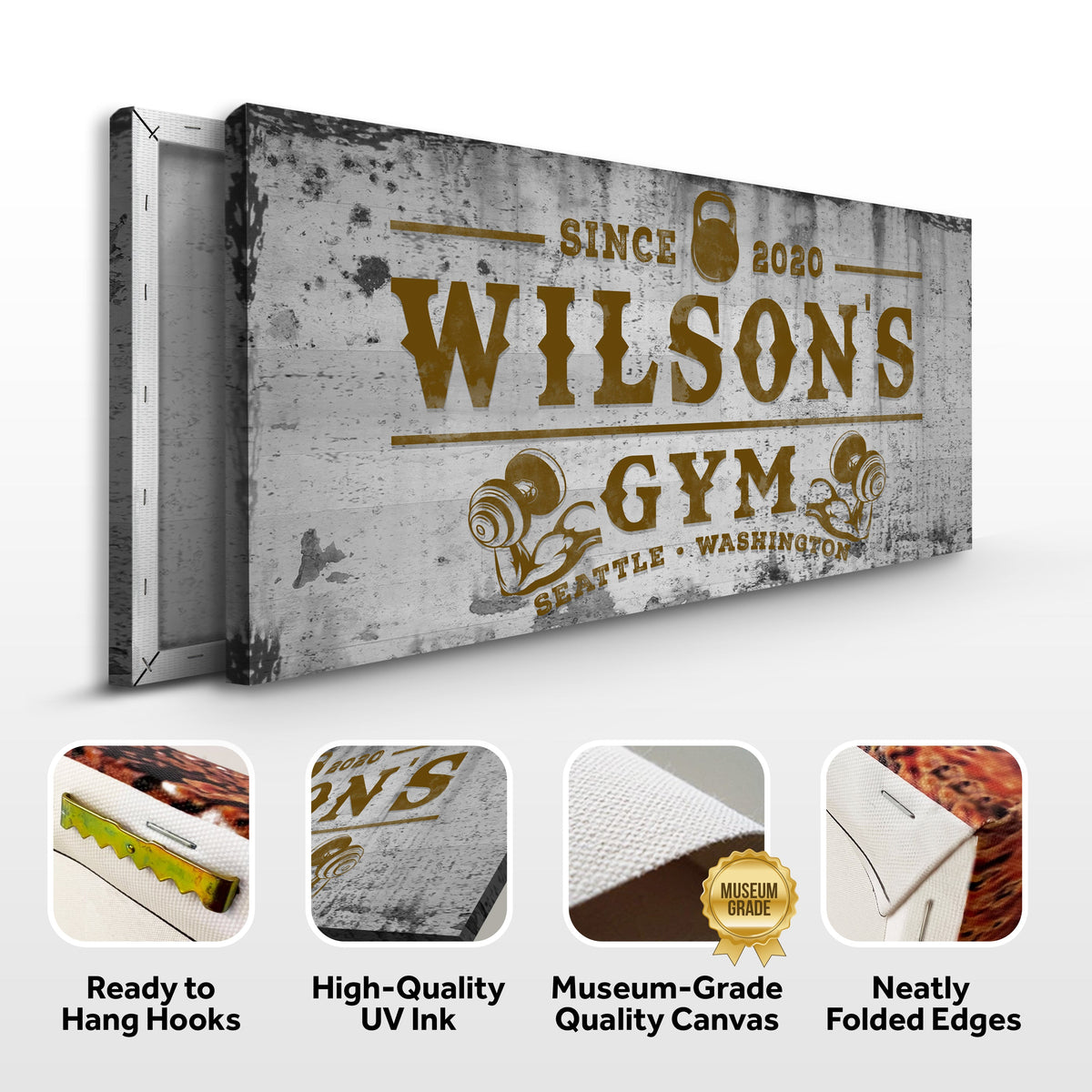 Gym Sign XV by Tailored Canvases