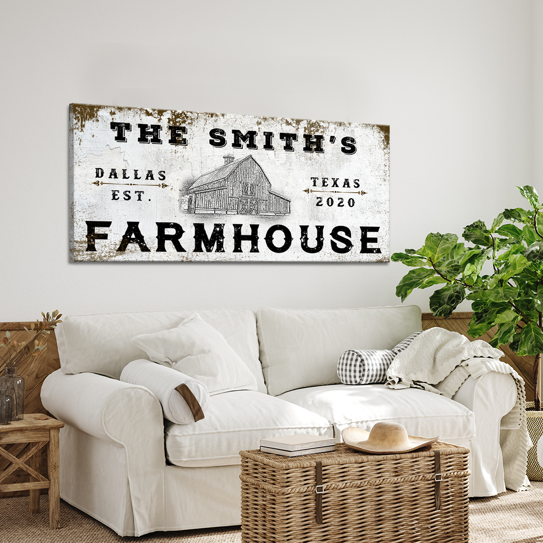 Farmhouse Sign IV by Tailored Canvases