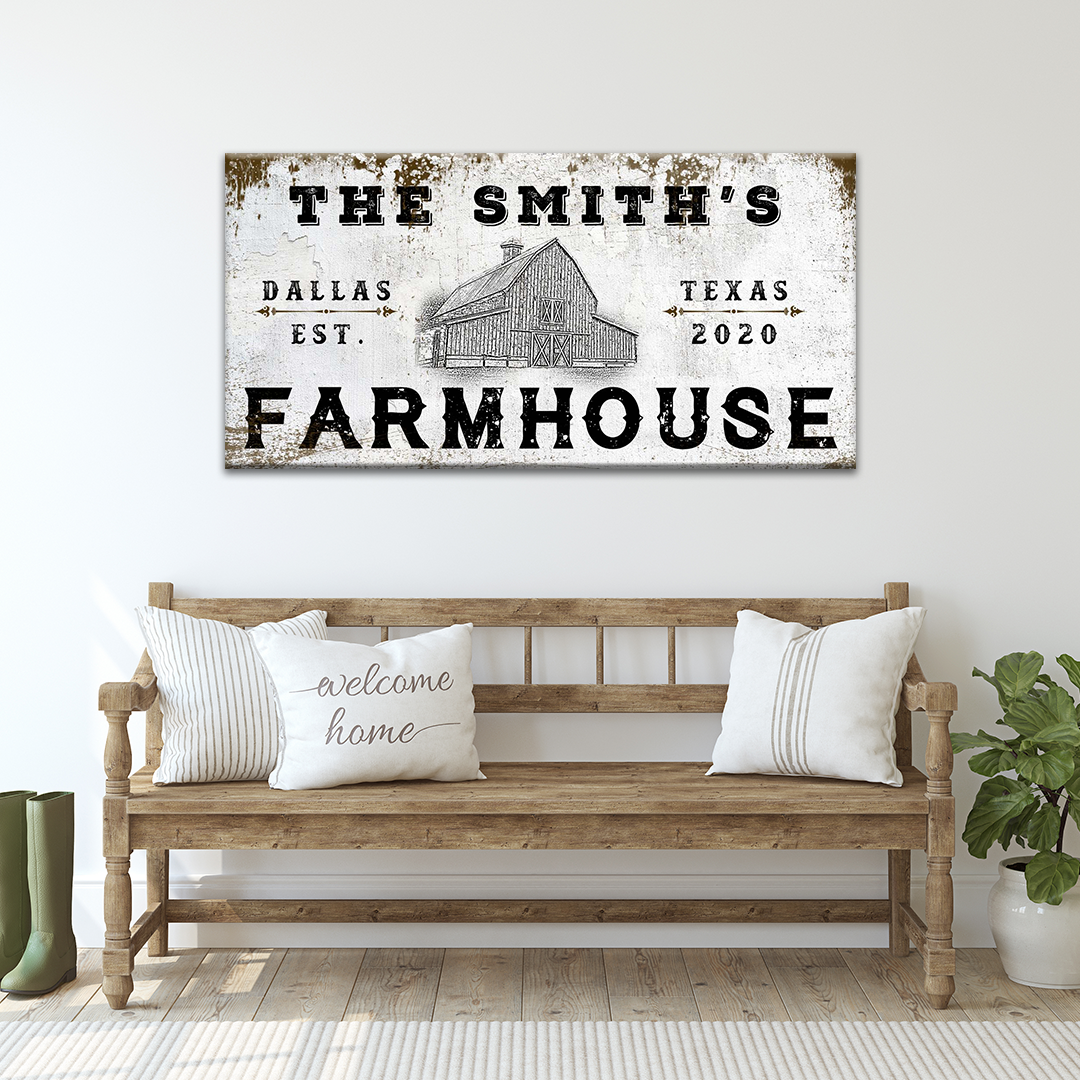 Farmhouse Sign IV by Tailored Canvases
