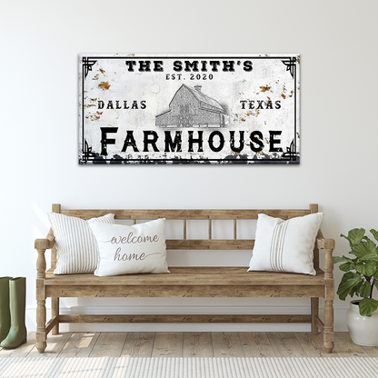Farmhouse Sign IV by Tailored Canvases