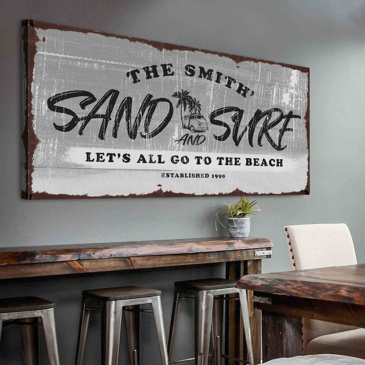 Sand and Surf Sign VI by Tailored Canvases