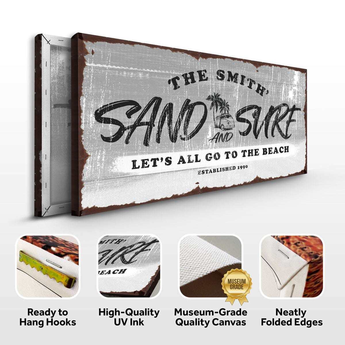 Sand and Surf Sign VI by Tailored Canvases