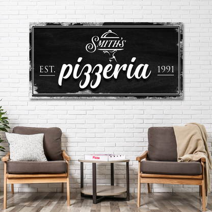 Pizzeria Sign by Tailored Canvases