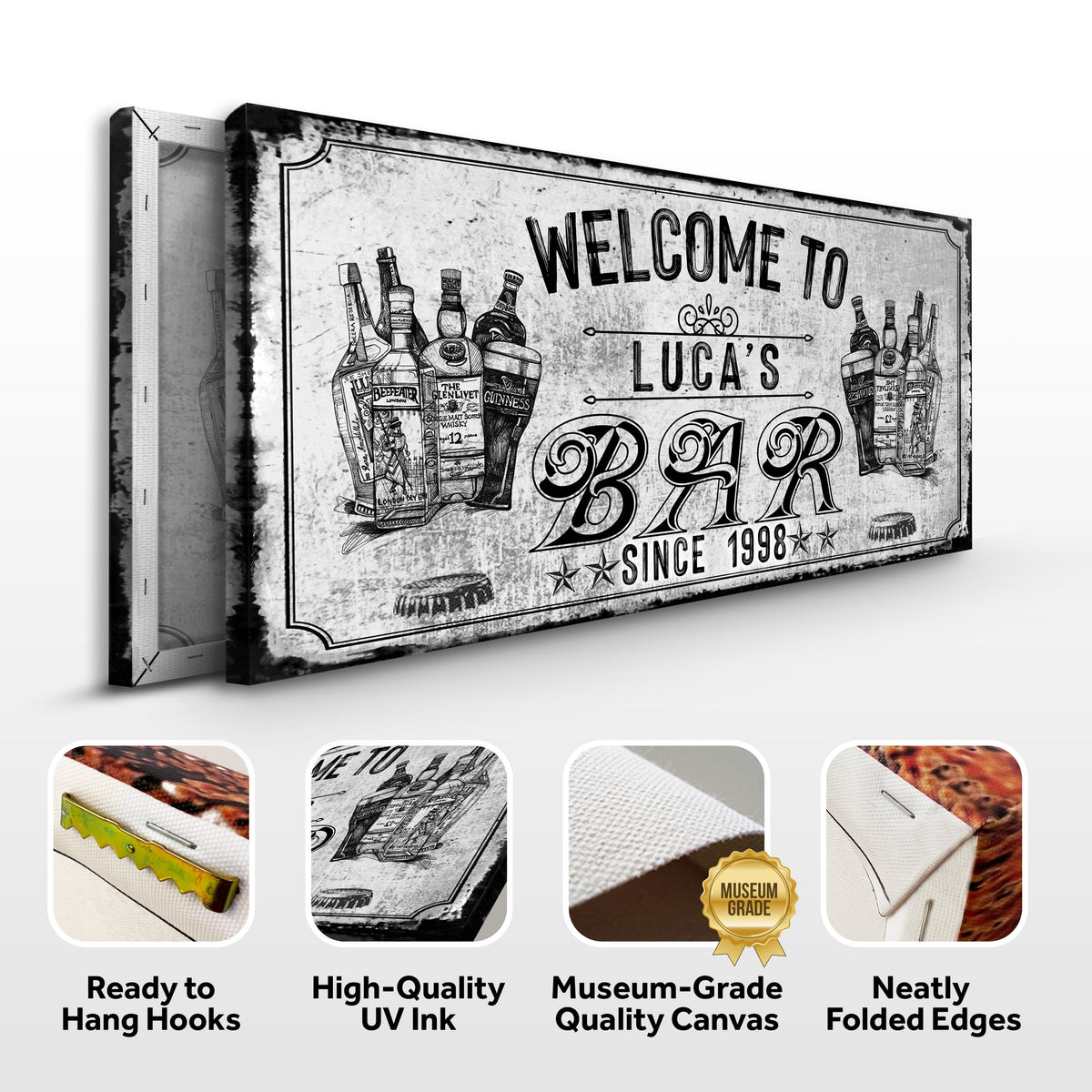 Bar Sign VI by Tailored Canvases